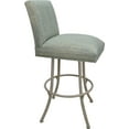 thumbnail image 4 of Swivel Metal Extra Tall Stool Sommerville 34" Seat - Watusi Aqua Teal - Beige, 4 of 4