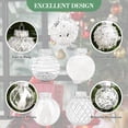 thumbnail image 3 of 25 Pcs Christmas Ball Ornaments Set, 2.36'' Shatterproof Xmas Tree hanging Balls Ornaments, Clear Sliver Ornaments for Christmas Tree, Holiday Decorations, 3 of 9