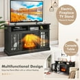 thumbnail image 6 of Gymax 48" TV Stand Console Cabinet w/ Fireplace Entertainment Center For Living Room, 6 of 10