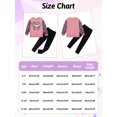 thumbnail image 2 of Usaibhir Girls Clothes Girl Print Long Sleeve Pullover Sweatshirt and Leggings 2PC Girls Outfits Fall 6-14T, 2 of 13