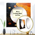 thumbnail image 3 of Designart "Tribes Sacred African Patterns IV" African Tribes Orange Large Square Mirror - Square Bedroom Mirror Printed Wall Decor - Global Square Printed Wall Mirror Art, 3 of 5