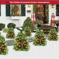 thumbnail image 2 of Yexmas 2PCS Small Outdoor Christmas Trees with LED Lights,30" Artificial Xmas Decora for Porch,Yard,Pathway,Garden,PVC+Flocking Pine Needles, 2 of 9