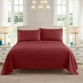 thumbnail image 6 of Sweet Home Collection 1500 Series Bed Sheets - Extra Soft Microfiber Deep Pocket Sheet Set - Burgundy, Queen, 6 of 6