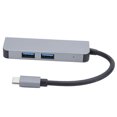 thumbnail image 2 of Hub tipo C multifuncional HDMI 2x USB3.0 Adaptador de salida Estación de acoplamiento Aleación de aluminio, 2 of 10