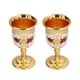 thumbnail image 2 of Copa de metal, 2 copas de metal, exquisita copa vintage de metal para vino, materiales ecológicos, 2 of 12