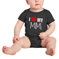 thumbnail image 2 of I Love My MiMi Cute Baby Short Sleeve Romper Bodysuits, 2 of 5