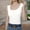 White, variant on Wide Shouldered I Shaped Vest For Women Undershirt With Auxiliary Thread Sleeveless Top With Suspender (without Chest Pad) Crop Top Loose Top Tan Top Women Loose Silk Lace Top Camisole with Bra Pack