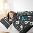 thumbnail image 2 of Manfei Dandelion Flower Comforter Sets Twin Size, Cartoon Butterfly Down Comforter, Spring Plant Reversible Bedding Twin Comforter Set, Breathable Room Decorative, 2pcs, 2 of 8
