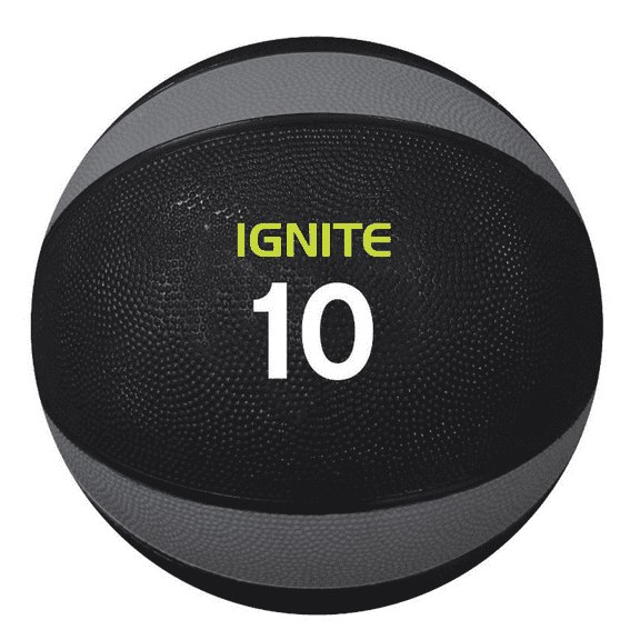 Medicine Ball - 10 lbs, Increase Power and Strength, Body Workout, Rows, Squats, Lunges, Home Training