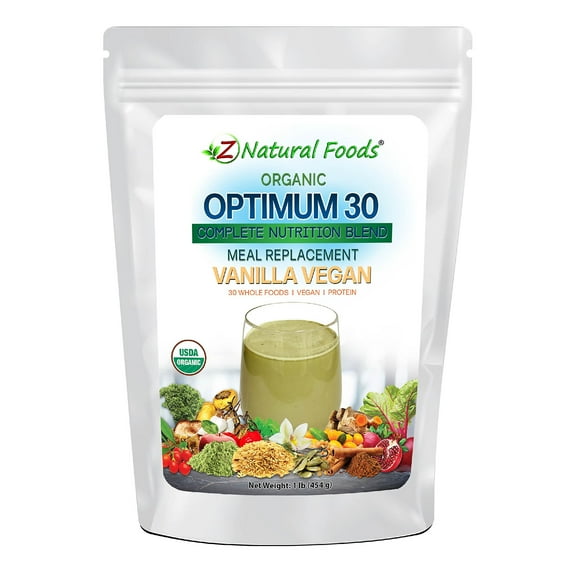 Optimum 30 Organic Vanilla Vegan Meal Replacement Powder