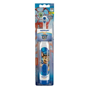 PAW Patrol Kids Spinbrush Electric Battery Toothbrush, Soft, 1 ct, Character May Vary