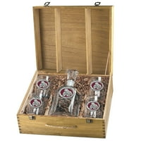 Mississippi State Bulldogs Capitol Decanter Box Set by Heritage Metalworks