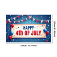 thumbnail image 6 of Colorful Design Happy 4th of July Banner Red White and Blue Balloon Decoration Star Pattern Patriotic Flags for Independence Day Party Outdoor Event Celebration, 6 of 7