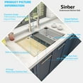 thumbnail image 5 of Sinber  Undermount Single Bowl 304 Stainless Steel Kitchen Sink 30" x 19" x 10"(Workstation) - Silver, 5 of 13