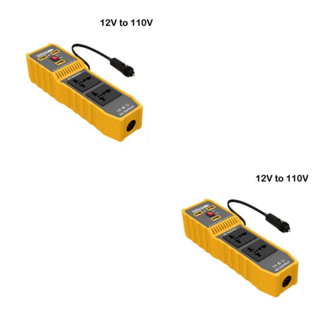 Cargadores de Coche Riwesomey Inversor de Energía 12V a 110V 2piezas