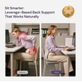 thumbnail image 5 of CabSupport M2 Ergonomic Back Support for Office Chair M2 – Gel Seat Cushion with Breathable Design, Relieves Back & Hip Pain for Office, Car & Travel, 5 of 8