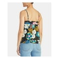 thumbnail image 2 of RACHEL ROY Womens Blue Double-layer Floral Spaghetti Strap Square Neck Top S, 2 of 2
