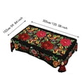 thumbnail image 3 of MKHSQHDG Today's Deals Mexican Floral Tablecloth for Dining Rectangle and Round Size with Scalloped Edge Colorful Folk Art Pattern Cover, 3 of 9