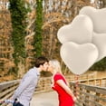 thumbnail image 4 of PMU Premium Latex Balloons - Jumbo Size Balloons for Birthdays, Wedding Parties, Baby Shower, Indoor & Outdoor Party Events & Decoration Supplies - Made in USA, 36 Inch White Heart, Pkg/2, 4 of 8