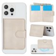 thumbnail image 3 of Decase for iPhone 15 Plus Flip PU Leather Back Cover with 2-in-1 Detachable Magnetic Wallet with 5 Card Slots Compatible Mag-Safe and RFlD Blocking Kickstand and Wireless Charging,White, 3 of 7