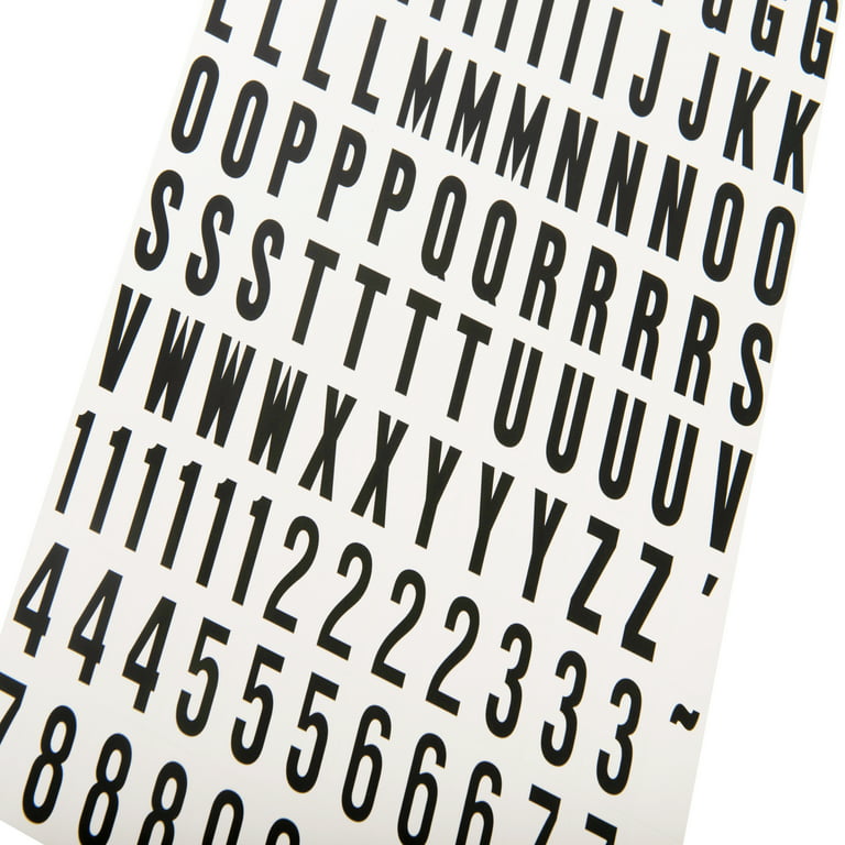  2 inch Self-Adhesive Vinyl Letters Numbers Kit, Modern