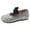 Silver, variant on enyan Girls Dress Shoes Mary Jane Princess Shoes Girls' Flats Glitter Low Heels Flower Wedding Party Footwear for Toddler Little/Big Kid Toddler Girl Dress Shoes,Silver,Size 6