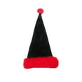 thumbnail image 2 of HongHeng Christmas Black Santa Hat, Adults Deluxe Black and White Xmas Hat for Black Christmas theme New Year Festive Holiday Party Suppliess, 2 of 6