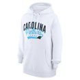 thumbnail image 2 of Women's G-III 4Her by Carl Banks  White Carolina Panthers Filigree Logo Pullover Hoodie, 2 of 3