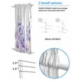 thumbnail image 2 of Spring Flowers Blackout Door Curtains for French, Glass,Front, Back, Patio Door, Watercolor Idyllic Lavender Purple Plant Thermal Insulated Rod Pocket Window Curtain Drapes With Tiebacks 25"x72", 2 of 5