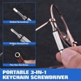 thumbnail image 4 of LEONTOOL Pince pour Monture de Lunettes, Pince pour Plaquette de Nez à Décharge, Outils de Réglage de Plaquette de Nez à Ressort de 6 Pouces, Pince Optique en Acier Inoxydable, Kit de Réparation de Lunettes avec Mini Tournevis, 4 of 4