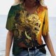 thumbnail image 4 of Camiseta Vintage con estampado 3D de calavera para mujer, blusas con cuello en V, Jersey informal de manga corta, Tops de gran tamaño, ropa Harajuku, camisetas de verano, 4 of 4