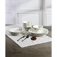 thumbnail image 3 of 222 Fifth Luxe Peony Neutral Porcelain 12-Piece Dinnerware Set, Service for 4, 3 of 8