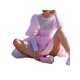 thumbnail image 3 of VISgogo Vestido de Verano para Mujer, Vestido Corto de una Pieza con Manga de Burbuja y Cuello Cuadrado de Color Sólido para Damas, Rosa/Morado/Amarillo VISgogo  moda, 3 of 9