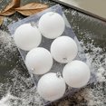 thumbnail image 2 of Christmas Ball Ornaments, 6pc Set White Christmas Tree Ornament Xmas Trees Wedding Party Decorations, 2 of 5