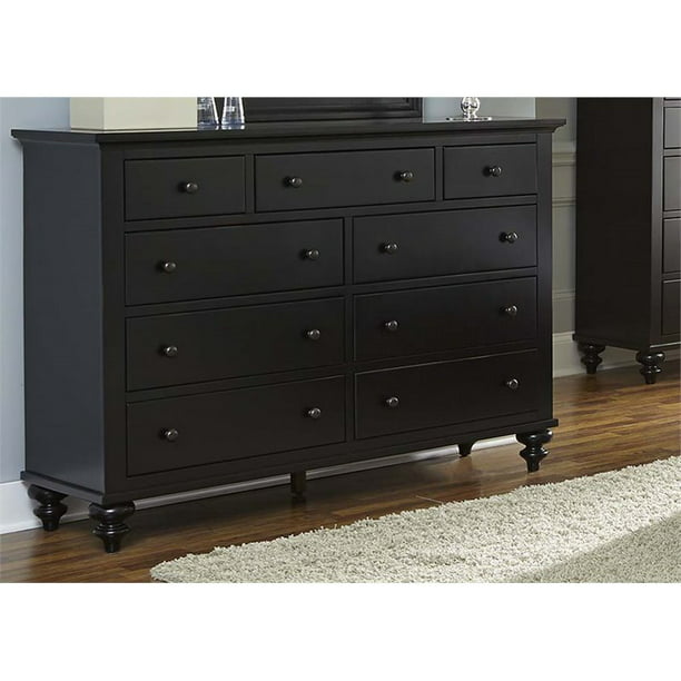 Liberty Furniture Hamilton Iii 9 Drawer Dresser In Black Walmart Com Walmart Com