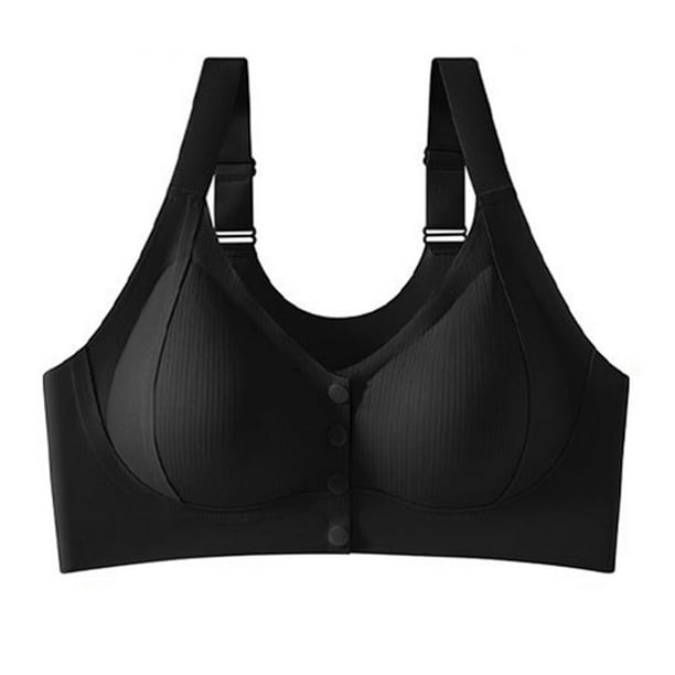 HongQid Women's Bra Seamless Stretch Wireless Front Closure Comfort Bra