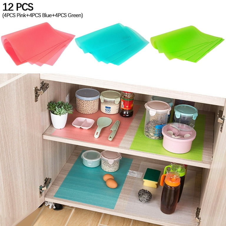 Refrigerator Mats Shelf Liners, Non Adhesive Kitchen Drawer and Cabinet  Liner EVA Fridge Mats for Shelf, Washable Liners for Home Kitchen 