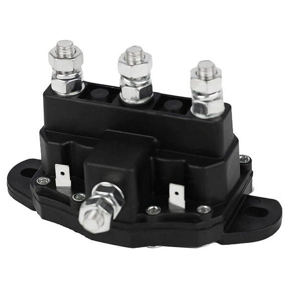 For Winch Motor Reversing Solenoid 12V DC Contactor Relay Switch Intermittent Duty 6 Terminals 214-1231-A11,1 x Relay switch,Black