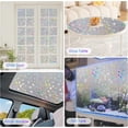 thumbnail image 5 of 3D Rubble Design Window Privacy Film, Rainbow Decorative Window Coverings Film, Heat Blocking Static Cling Window Stickers, Non Adhesive Privacy Film, 17.5x78.7 Inch - Style 4, 5 of 8