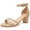 Nude, variant on DADAWEN Womens Chunky Heel Sandals Dressy Heel Shoe Open Toe Ankle Strap Heels Wedding Party Shoes Nude 6.5US