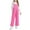 Hot Pink, variant on CYRBOKO Girls Fleece Overalls, Front Pocket Winter Thermal Stretchy Jumpsuits for Kids Green Size 11-12 T
