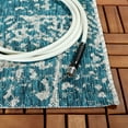thumbnail image 4 of Safavieh Courtyard Taegan Floral Indoor/Outdoor Area Rug, Blue/Gray, 8' x 11', 4 of 10