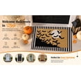 thumbnail image 6 of Dpityserensio Halloween Doormat Black Bat and Moon with Striped Border Non-Slip Washable Indoor Outdoor Rug, Vintage Fall Decor, 6 of 9