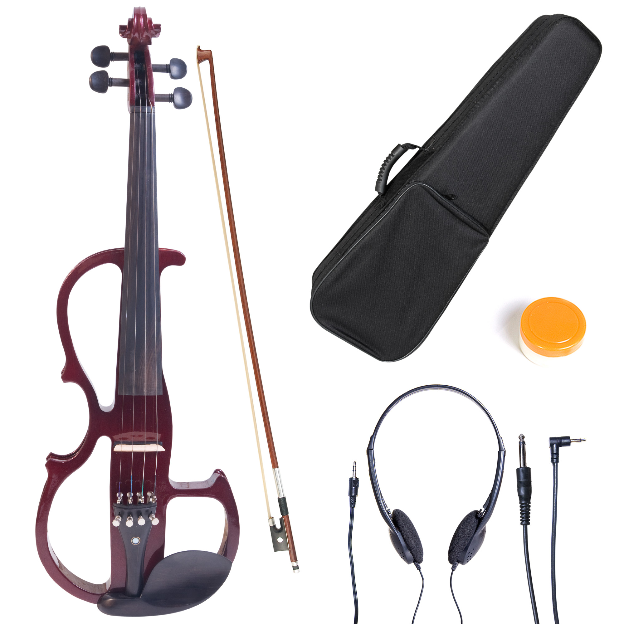 Cecilio Full Size LeftHanded Solid Wood Electric Silent