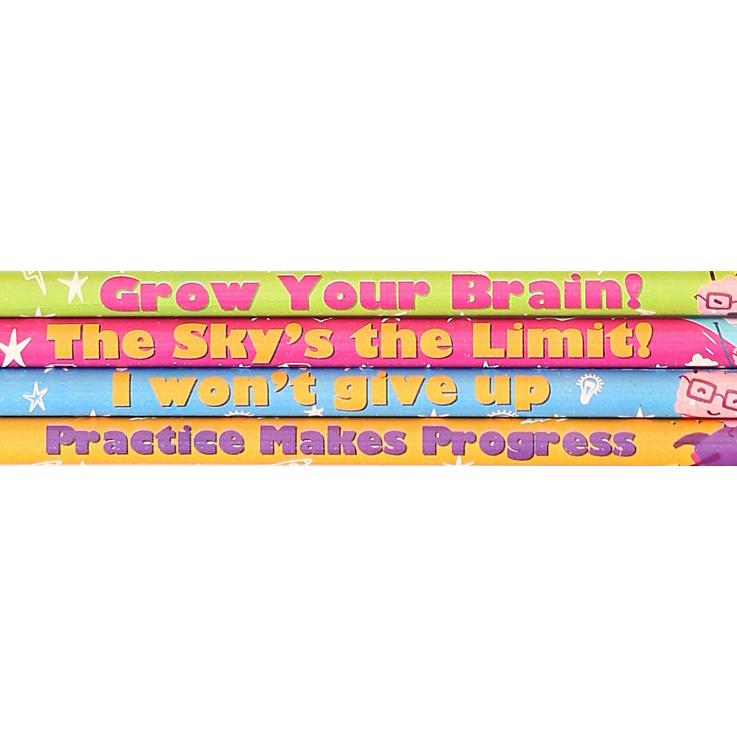 Moon Products Growth Mindset Pencil Assortment, 144 Pencils