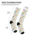 thumbnail image 5 of Bixox Zebra Colourful Print Compression Socks,Compression Socks Women & Men Circulation for Medical,Running,Athletic, 5 of 7