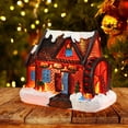 thumbnail image 4 of Casa de pueblo navideña, regalo de cumpleaños, edificio iluminado, decoración navideña para el hogar. Estilo B, 4 of 8