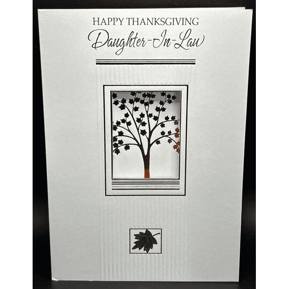 For Daughter-In-Law Thanksgiving Day Greeting Card w/Envelope