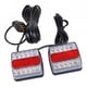 thumbnail image 1 of KIT DE LUZ TRASERA DE REMOLQUE LED 12V Cola Rojo + blanco Luces LED para remolque, 1 of 8