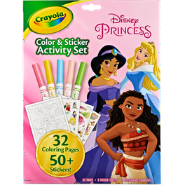 Disney Princess Girls Activity Tote Art & Craft 100 Pieces